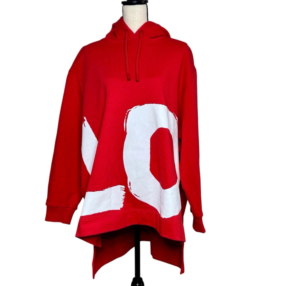 BURBERRY LOVE Hooded Oversized Sweatshirt Red St Valentine's Day NWT - Medium - Picture 6 of 15